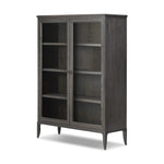 Baroque-period detailing gives this oak cabinet its  classic look. Made from black oak with a metal base and ring pulls, as well as cabriole-like legs to soften the lines Amethyst Home provides interior design, new home construction design consulting, vintage area rugs, and lighting in the Los Angeles metro area.