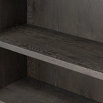 Baroque-period detailing gives this oak cabinet its  classic look. Made from black oak with a metal base and ring pulls, as well as cabriole-like legs to soften the lines Amethyst Home provides interior design, new home construction design consulting, vintage area rugs, and lighting in the Washington metro area.