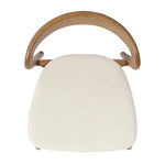 Inspired by clean, simple Scandinavian styling, solid ash forms a shapely, open frame for tan top-grain leather seating in a monochromatic tone Amethyst Home provides interior design, new home construction design consulting, vintage area rugs, and lighting in the Nashville metro area.