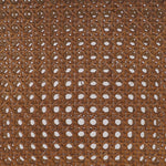 Mixed materials refresh a retro style. Cane frames performance fabric seating with slight distressing, bringing more character to the seat. Performance fabrics are specially created to withstand spills, stains, high traffic and wear, ensuring long-term comfort and unmatched durability. Amethyst Home provides interior design, new home construction design consulting, vintage area rugs, and lighting in the Boston metro area.