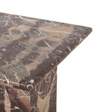 Featuring Arum Merlot Marble Desk by Four Hands at Amethyst Home. Made entirely from solid marble, a stately, sculptural desk makes a major style statement.Overall Dimensions: 60.00"w x 30.00"d x 30.00"hWeight : 257.60 lbsMaterials: Solid Marble. Amethyst Home provides interior design, new home construction design consulting, vintage area rugs, and lighting in the Salt Lake City metro area.