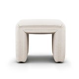 Featuring Augustine Dover Crescent Ottoman by Four Hands at Amethyst Home. Layer in an extra surface or added seating by way of a linen-blend ottoman in a crisp, clean off-white, with dramatic channeling for great texture.Overall Dimensions: 21.50"w x 21.00"d x 18.00"hWeight : 80 lbsMaterials :. Amethyst Home provides interior design, new home construction design consulting, vintage area rugs, and lighting in the Newport Beach metro area.