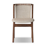 Featuring Baden Alcala Wheat Dining Chair by Four Hands at Amethyst Home. Midcentury-inspired with its minimalist wooden frame, this armless dining chair features a low back and float-like upholstered seat.Overall Dimensions: 19.75"w x 23.25"d x 32.25"hWeight : 14.99 lbsMaterials: 70% Polyester, 20% Viscose (Rayon), 10% Flax/Linen, Solid Ash, Top Grain Leat. Amethyst Home provides interior design, new home construction design consulting, vintage area rugs, and lighting in the Charlotte metro area.