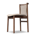 Featuring Baden Alcala Wheat Dining Chair by Four Hands at Amethyst Home. Midcentury-inspired with its minimalist wooden frame, this armless dining chair features a low back and float-like upholstered seat.Overall Dimensions: 19.75"w x 23.25"d x 32.25"hWeight : 14.99 lbsMaterials: 70% Polyester, 20% Viscose (Rayon), 10% Flax/Linen, Solid Ash, Top Grain Le. Amethyst Home provides interior design, new home construction design consulting, vintage area rugs, and lighting in the Los Angeles metro area.