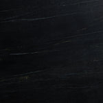 Simply sophisticated. A spacious oval-shaped table inspired by 1970s Italian design, an ivory-finished iron base supports a rounded tabletop of cream-colored solid marble, for a fresh, monochromatic look that pairs with just about anything. Seats six comfortably Amethyst Home provides interior design, new home construction design consulting, vintage area rugs, and lighting in the Charlotte metro area.