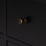 Featuring Belmont Black 12 Drawer Dresser by Four Hands at Amethyst Home. Industrial-inspired, black-finished iron forms a wide and roomy twelve-drawer dresser, with bronzed knobs for contrast.Overall Dimensions: 85.00"w x 19.75"d x 38.50"hWeight : 401.24 lbsMaterials : Iron. Amethyst Home provides interior design, new home construction design consulting, vintage area rugs, and lighting in the Laguna Beach metro area.