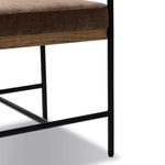 Bring a luxe, modern look to the table. Slim, black-finished iron forms an airy frame for black top-grain leather, with solid oak decking for an eye-catching material mix Amethyst Home provides interior design, new home construction design consulting, vintage area rugs, and lighting in the Monterey metro area.