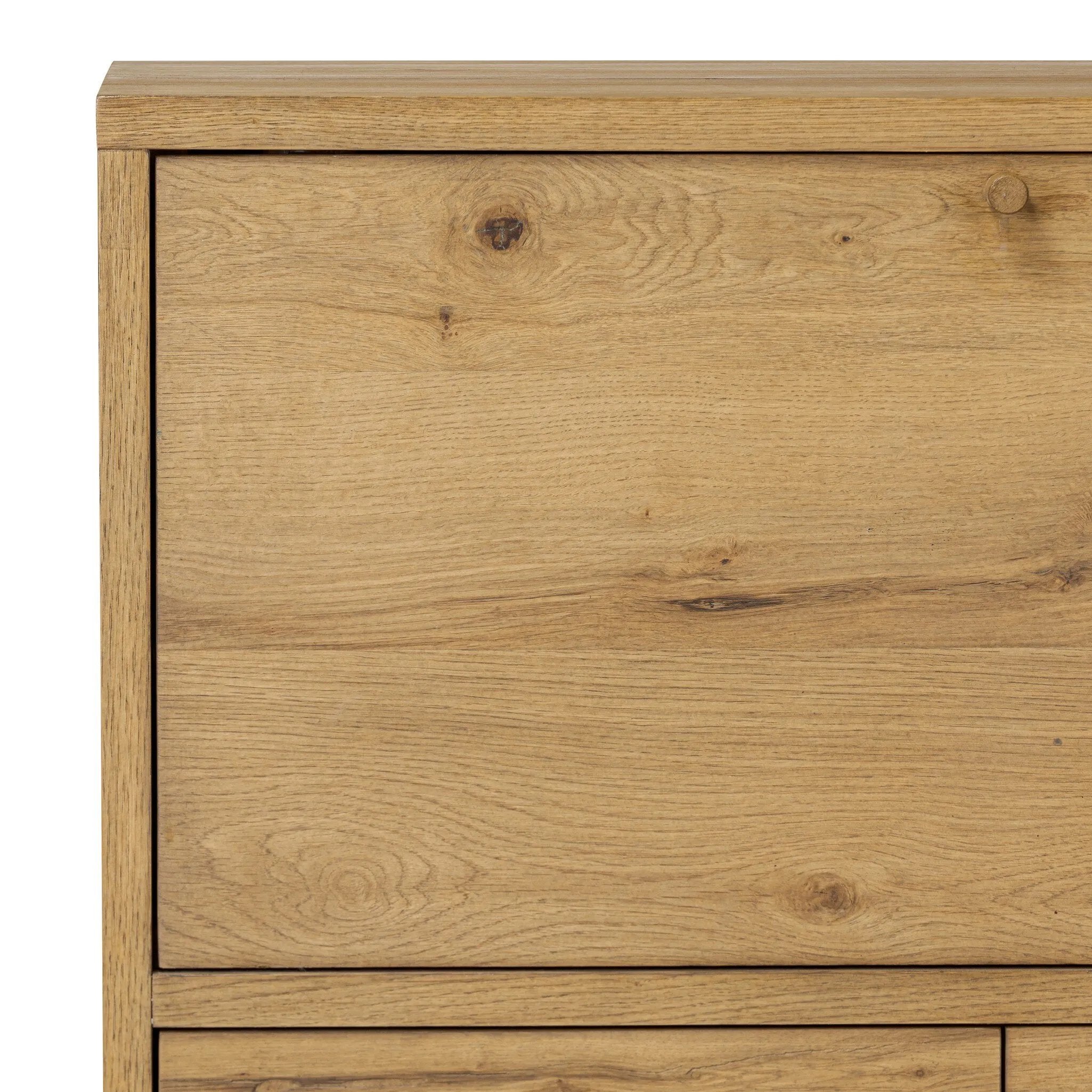 Featuring Bergstrom Warm Natural Oak Veneer Secretary Desk by Four Hands at Amethyst Home. A fresh take on the traditional secretary desk, made from warm natural oak. A flip-down top creates a wide writing surface, offering the perfect place to pen a handwritten note. Overall Dimensions: 35.00"w x 18.00"d x 48.00"h. Amethyst Home provides interior design, new home construction design consulting, vintage area rugs, and lighting in the Omaha metro area.