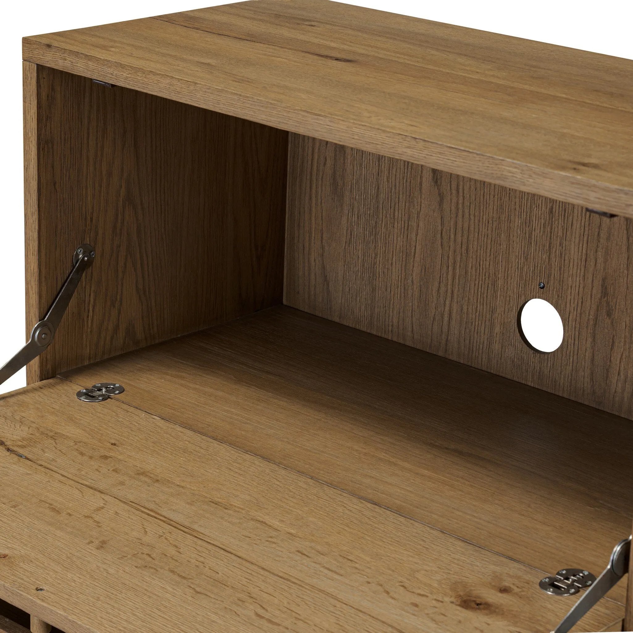 Featuring Bergstrom Warm Natural Oak Veneer Secretary Desk by Four Hands at Amethyst Home. A fresh take on the traditional secretary desk, made from warm natural oak. A flip-down top creates a wide writing surface, offering the perfect place to pen a handwritten note. Overall Dimensions: 35.00"w x 18.00"d x 48.00"h. Amethyst Home provides interior design, new home construction design consulting, vintage area rugs, and lighting in the Salt Lake City metro area.