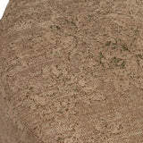 For an extra seat or propped feet, this welcoming ottoman features a subtly tapered shape and a rounded base with bun feet beneath. Crafted from almond-finished oak and upholstered with a linen blend fabric that features a beautiful damask pattern Amethyst Home provides interior design, new home construction design consulting, vintage area rugs, and lighting in the Tampa metro area.