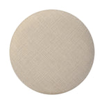 Featuring Bilbury Saxon Sand Ottoman by Four Hands at Amethyst Home. For an extra seat or propped feet, this welcoming ottoman features a subtly tapered shape and a rounded base with oak bun feet beneath. Crafted with soft foam cushioning and upholstered in a poly/wool blend fabric. Overall Dimensions: 22.00"w x 22.00"d x 18.50"h. Amethyst Home provides interior design, new home construction design consulting, vintage area rugs, and lighting in the Dallas metro area.