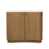 Fluid contours give shape to this solid mindi cabinet, topped with a creamy marbled top. Two doors with knobbed pulls open to inset shelves for organized storage Amethyst Home provides interior design, new home construction design consulting, vintage area rugs, and lighting in the Monterey metro area.