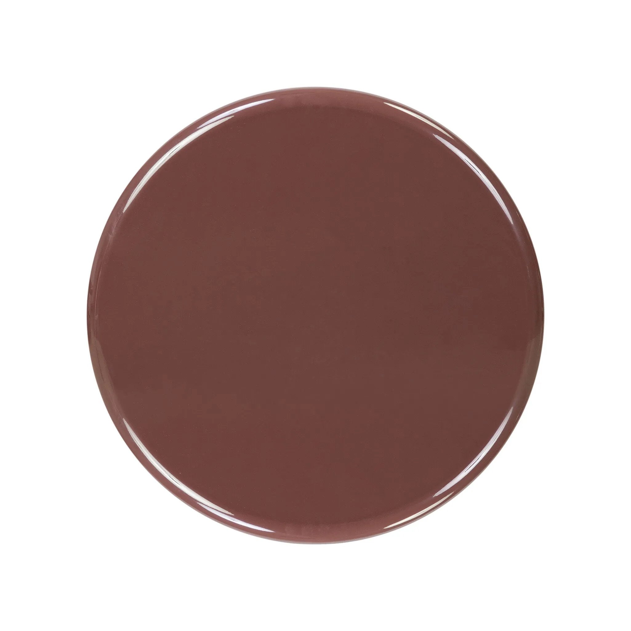 Add an extra surface anywhere with a pedestal end table with a glossy plum finish Amethyst Home provides interior design, new home construction design consulting, vintage area rugs, and lighting in the Calabasas metro area.