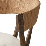 Featuring Buxton Savile Flax Bar + Counter Stool by Four Hands at Amethyst Home. A solid oak counter stool defined by tapered legs and framing gives an updated look to the classic whistler chair. Finished with a paper rush wrapped detail on the back.BarOverall Dimensions: 19.25"w x 22.25"d x 42.75"hWeight: 23.70 lbsCounterOverall Dimensions: 19.50"w x 22.25. Amethyst Home provides interior design, new home construction design consulting, vintage area rugs, and lighting in the Calabasas metro area.