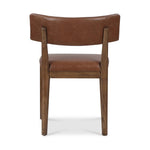 Featuring Cardell Sonoma Chestnut Dining Chair by Four Hands at Amethyst Home. Tan-finished parawood forms a curved barrel back for a shapely take on everyday dining, with top-grain leather seating that moves between styles with ease.Overall Dimensions: 24.00"w x 22.50"d x 32.50"hWeight : 16.53 lbsMaterials : Top Grain Leather, Solid Nettlewood. Amethyst Home provides interior design, new home construction design consulting, vintage area rugs, and lighting in the Laguna Beach metro area.