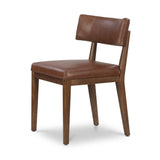 Featuring Cardell Sonoma Chestnut Dining Chair by Four Hands at Amethyst Home. Tan-finished parawood forms a curved barrel back for a shapely take on everyday dining, with top-grain leather seating that moves between styles with ease.Overall Dimensions: 24.00"w x 22.50"d x 32.50"hWeight : 16.53 lbsMaterials : Top Grain Leather, Solid Nettlewood. Amethyst Home provides interior design, new home construction design consulting, vintage area rugs, and lighting in the Nashville metro area.