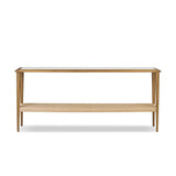 Made from brown oak, woven paper cord and tempered glass, an open-style console works into any space or style with ease, thanks to its beautifully versatile design Amethyst Home provides interior design, new home construction design consulting, vintage area rugs, and lighting in the San Diego metro area.