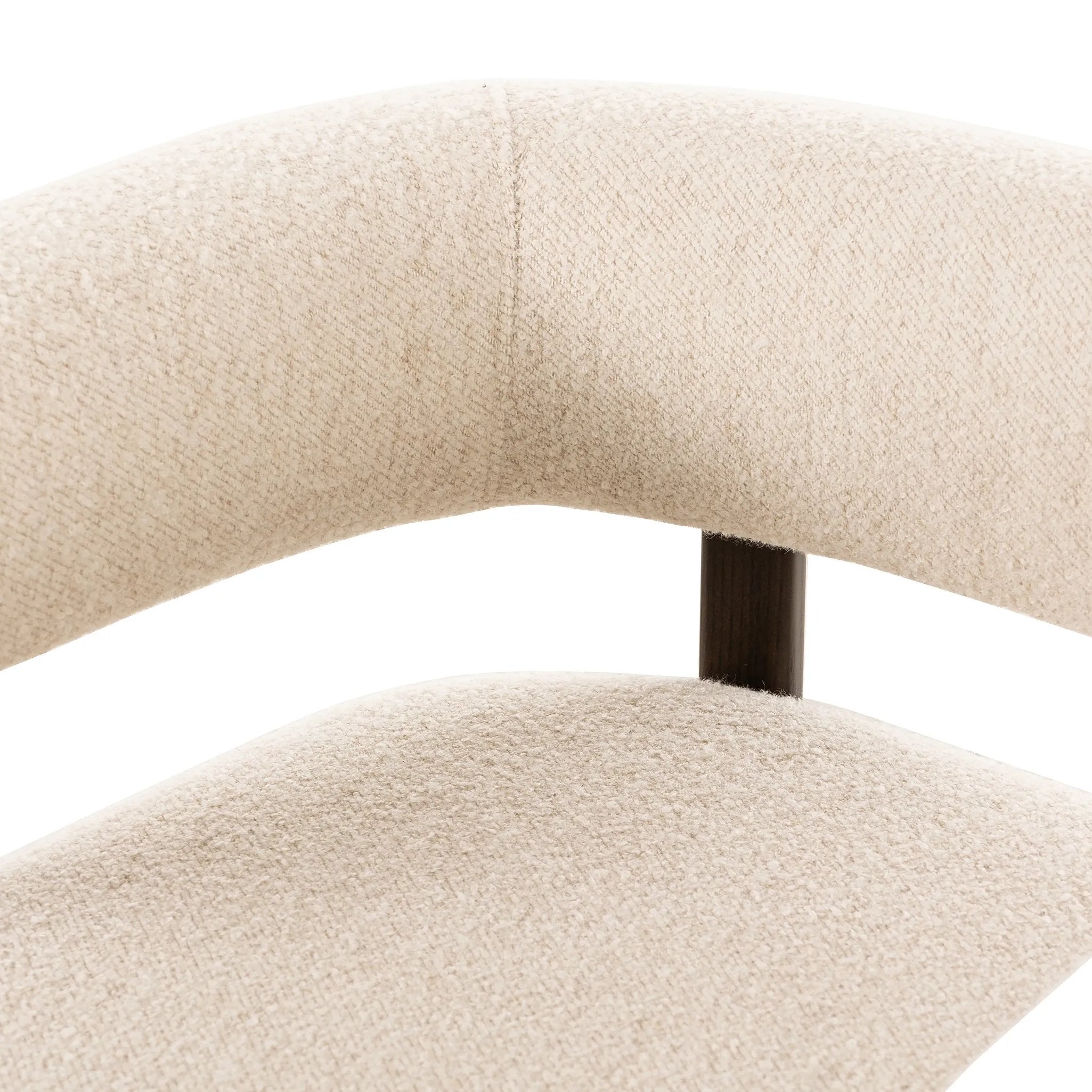 Featuring Cassie Charter Oatmeal Dining Chair by Four Hands at Amethyst Home. Upholstered in high-performance fabric, this sculpted dining style features a comfortable yoke back and exterior fold detailing, all framed by solid ash. Performance fabrics are specially created to withstand spills, stains, high traffic and wear, ensuring long-term comfort and un. Amethyst Home provides interior design, new home construction design consulting, vintage area rugs, and lighting in the Charlotte metro area.