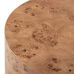 Featuring Caya Caramel Burl Coffee Table by Four Hands at Amethyst Home. Simple drum shaping showcases the natural artistry of the richly grained caramel burl veneer. Its compact size is ideal for smaller spaces.
Overall Dimensions: 31.5" L x 31.5 " W x 13.75" H
Collection: HughesColors: Caramel BurlMaterials: Light Maple Veneer, Poplar PlywoodWeight: 44.09. Amethyst Home provides interior design, new home construction design consulting, vintage area rugs, and lighting in the Charlotte metro area.