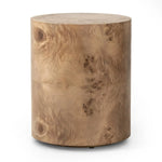 Featuring Caya Caramel Burl End Table by Four Hands at Amethyst Home. A simple drum shape showcases the natural artistry of the richly grained caramel burl veneer. Its compact size is ideal for smaller spaces.
Overall Dimensions: 17.75" L x 17.75 " W x 21.75" H
Materials: Light Maple Veneer, Poplar PlywoodWeight: 22.05 lbs. Amethyst Home provides interior design, new home construction design consulting, vintage area rugs, and lighting in the Laguna Beach metro area.