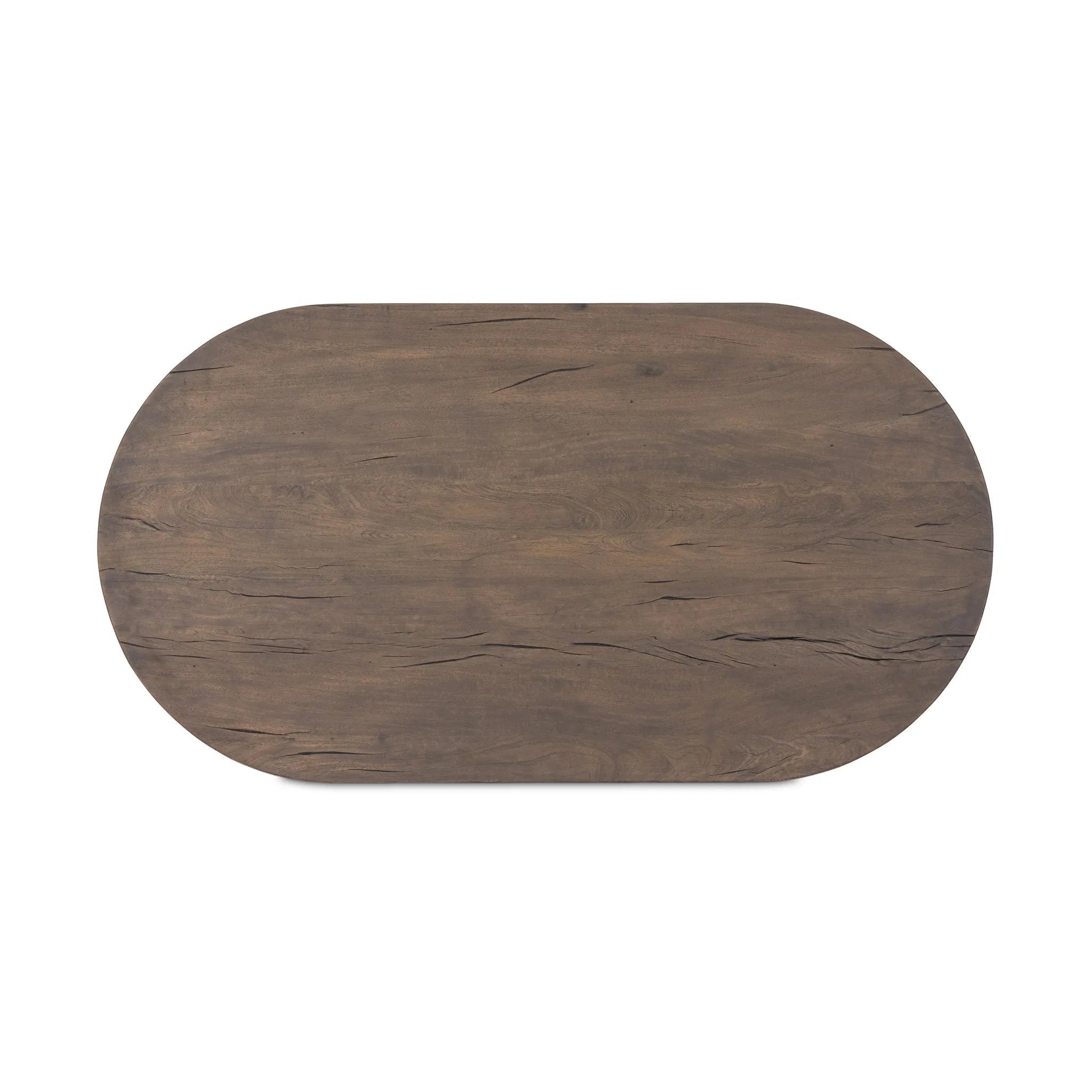 Crafted from brown reclaimed wood enriched with natural antiquing. A rounded bullnose edge and the lower shelf add functionality, while the round ball details provide a crafted finish. A design collaboration by Amber Lewis and Four Hands. This item has limited online distribution and may not be sold on websites without prior approval. Amethyst Home provides interior design, new home construction design consulting, vintage area rugs, and lighting in the Scottsdale metro area.