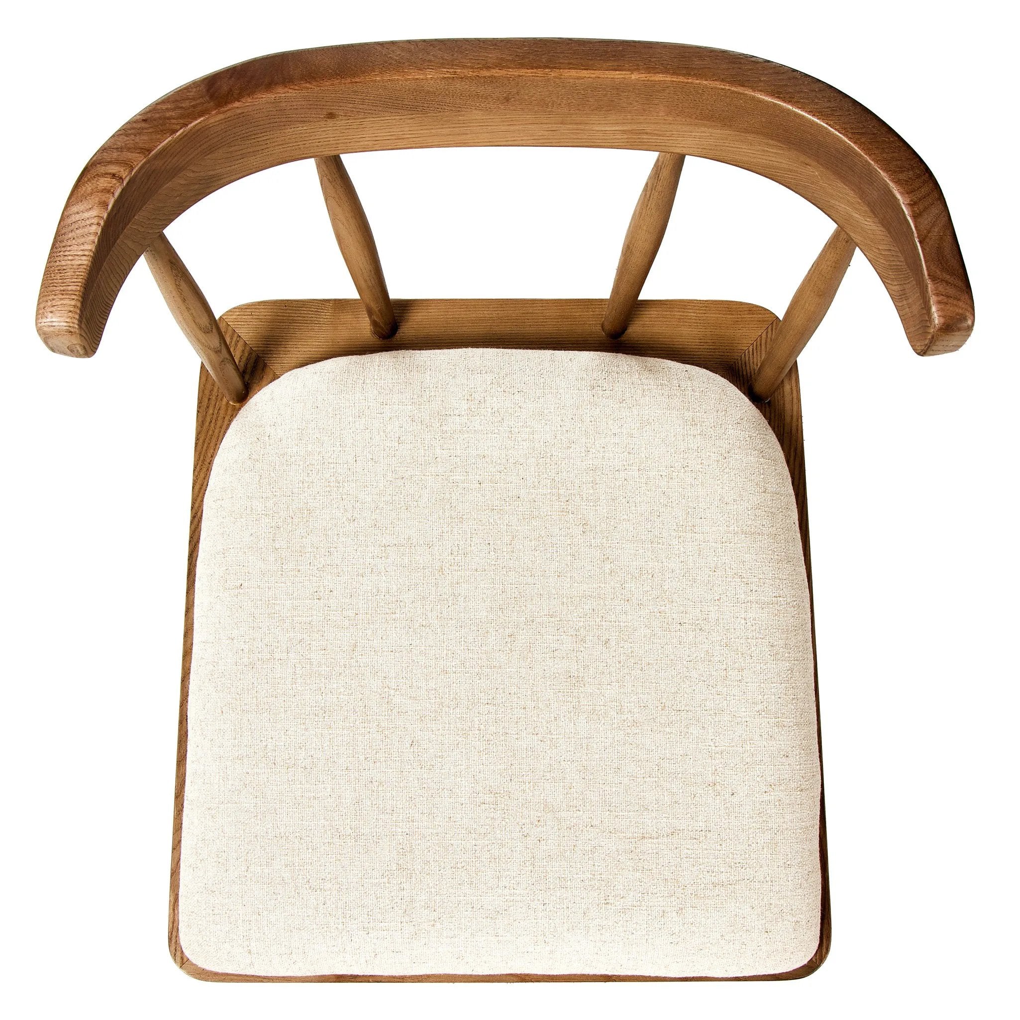 Featuring Colter Antwerp Natural Dining Chair by Four Hands at Amethyst Home. Made from solid ash with an amber finish, this versatile dining chair pairs an airy back with tapered spindles, for a simple, inviting look. Fixed upholstered seat of high-performance fabric adds a smart, comfortable touch. Performance fabrics are specially created to withstand sp. Amethyst Home provides interior design, new home construction design consulting, vintage area rugs, and lighting in the San Diego metro area.