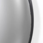 Featuring Convex Iron Matte Black Wall Mirror by Four Hands at Amethyst Home. A slim frame in black-finished iron cradles this oversized mirror's convex curve. Bold yet refined, it amplifies space and light as a captivating focal point.Overall Dimensions: 46.50"w x 5.00"d x 46.50"hWeight : 56.31 lbsMaterials : Iron. Amethyst Home provides interior design, new home construction design consulting, vintage area rugs, and lighting in the Houston metro area.