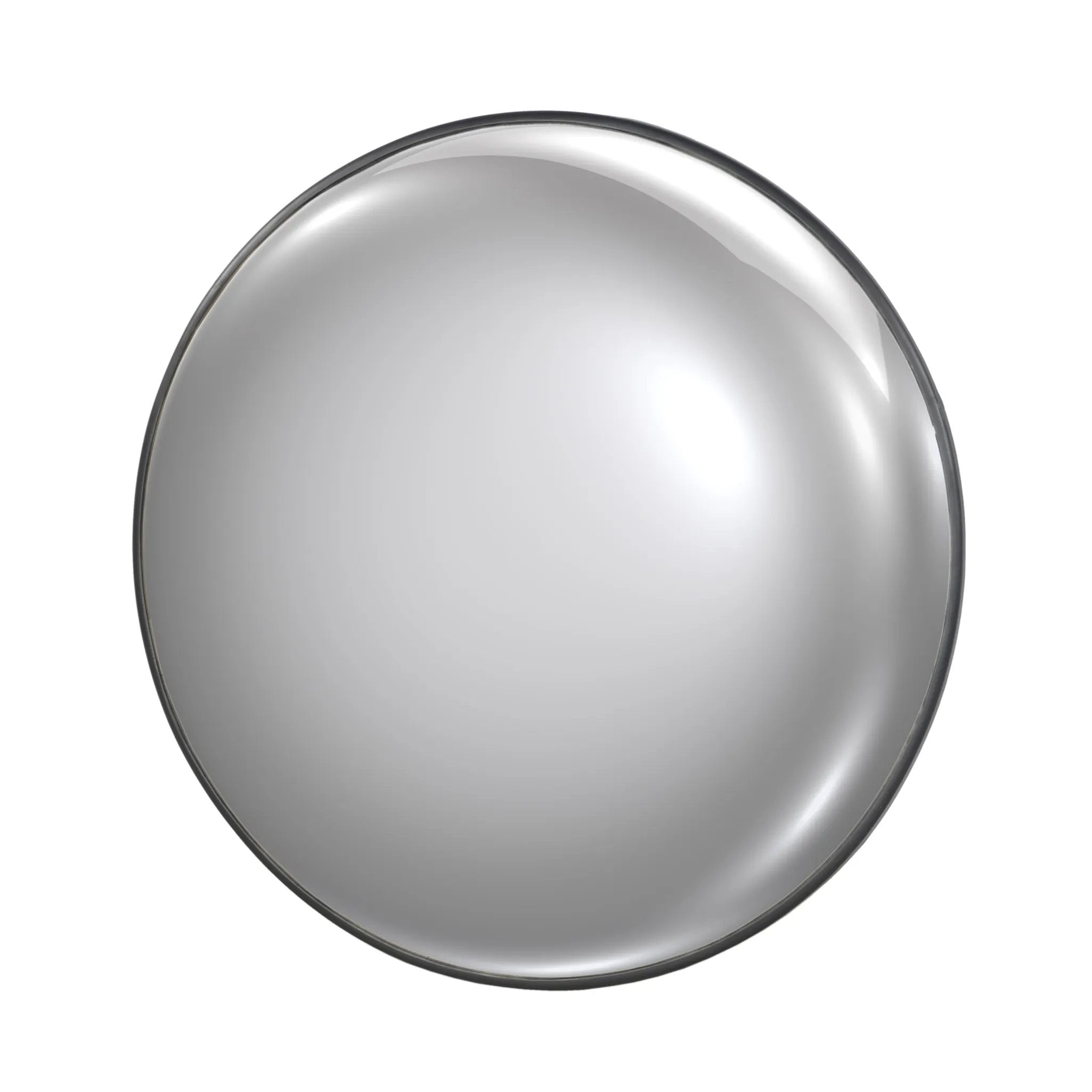 Featuring Convex Iron Matte Black Wall Mirror by Four Hands at Amethyst Home. A slim frame in black-finished iron cradles this oversized mirror's convex curve. Bold yet refined, it amplifies space and light as a captivating focal point.Overall Dimensions: 46.50"w x 5.00"d x 46.50"hWeight : 56.31 lbsMaterials : Iron. Amethyst Home provides interior design, new home construction design consulting, vintage area rugs, and lighting in the Salt Lake City metro area.