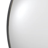 Featuring Convex Iron Matte Black Wall Mirror by Four Hands at Amethyst Home. A slim frame in black-finished iron cradles this oversized mirror's convex curve. Bold yet refined, it amplifies space and light as a captivating focal point.Overall Dimensions: 46.50"w x 5.00"d x 46.50"hWeight : 56.31 lbsMaterials : Iron. Amethyst Home provides interior design, new home construction design consulting, vintage area rugs, and lighting in the San Diego metro area.