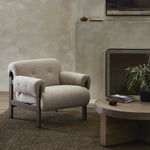 Featuring Cora Hasselt Taupe Chair by Four Hands at Amethyst Home. This cozy fireside chair is the embodiment of comfort with its S-spring seating construction, plush seat and back, and feather fiber-filled arm cushions. Blind tufts on the arms and back lend a subtle detail that elevates the overall style.
Overall Dimensions: 34.50"w x 35.50"d x 30.50"hWeight. Amethyst Home provides interior design, new home construction design consulting, vintage area rugs, and lighting in the Seattle metro area.