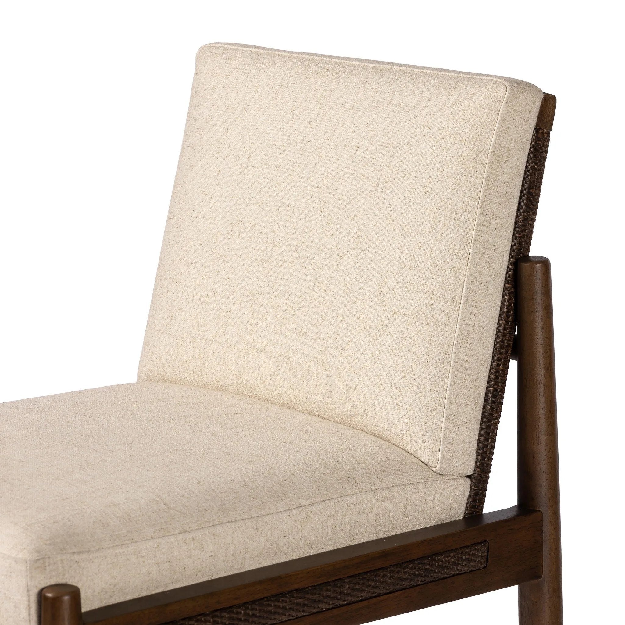 Featuring Costera Antwerp Natural Bar Stool by Four Hands at Amethyst Home. Expertly crafted, the Costera Antwerp Natural Bar Stool seamlessly combines style and functionality. Made with high-quality materials, it offers sturdy and comfortable seating for any space. Available in a natural finish, it adds a touch of elegance to your décor. 
Overall Dime. Amethyst Home provides interior design, new home construction design consulting, vintage area rugs, and lighting in the Salt Lake City metro area.