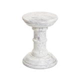 Featuring Cyprus Veined White Marble Solid End Table by Four Hands at Amethyst Home. A white marble pedestal features soft curves and stepped details, inspired by classic column design. Polished to a lustrous sheen, natural veining adds depth to this versatile, timeless piece.Overall Dimensions: 12.00"w x 12.00"d x 16.75"hWeight : 71.61 lbsMaterials : Solid Mar. Amethyst Home provides interior design, new home construction design consulting, vintage area rugs, and lighting in the Tampa metro area.