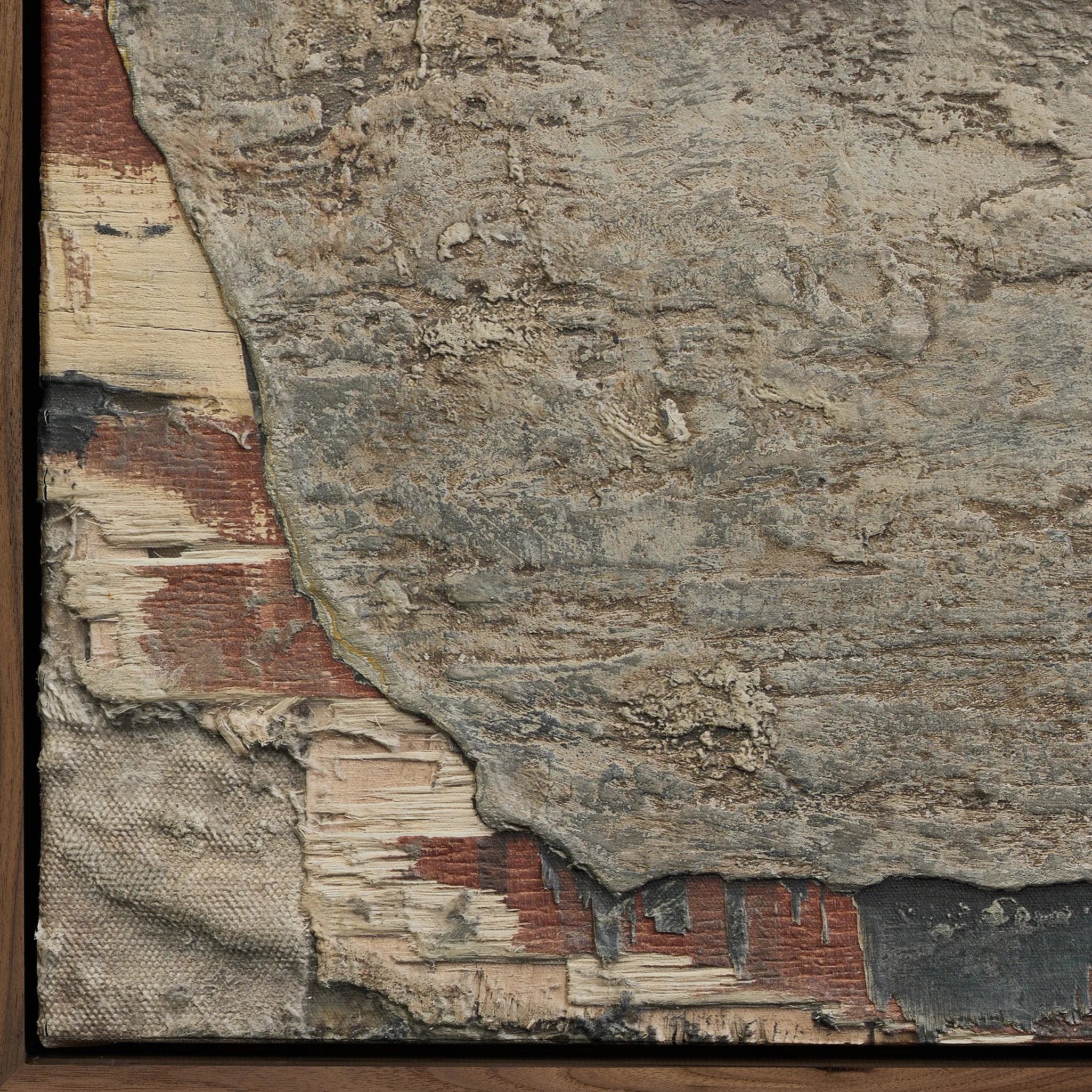 Featuring Deposition Rustic Walnut Floater by Paul Meyer by Four Hands at Amethyst Home. Experience the beauty of rustic elegance with the Deposition Rustic Walnut Floater by Paul Meyer. This stunning artwork is a testament to the intricate craftsmanship and attention to detail that defines luxury. Let it transport you to a world of sophistication and refinem. Amethyst Home provides interior design, new home construction design consulting, vintage area rugs, and lighting in the Houston metro area.