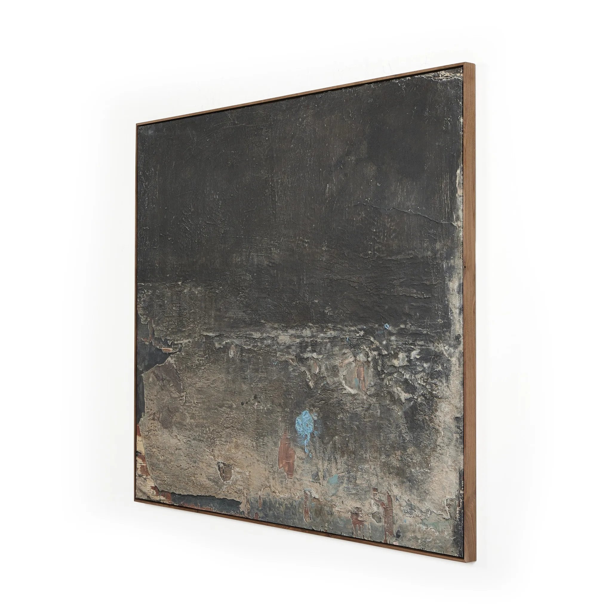 Featuring Deposition Rustic Walnut Floater by Paul Meyer by Four Hands at Amethyst Home. Experience the beauty of rustic elegance with the Deposition Rustic Walnut Floater by Paul Meyer. This stunning artwork is a testament to the intricate craftsmanship and attention to detail that defines luxury. Let it transport you to a world of sophistication and ref. Amethyst Home provides interior design, new home construction design consulting, vintage area rugs, and lighting in the Kansas City metro area.