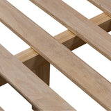 Slightly scooped top-grain leather tufting is bridged with metal bars in brushed brass for modern detailing. Aged smoked oak