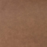 Slightly scooped top-grain leather tufting is bridged with metal bars in brushed brass for modern detailing. Aged smoked oak