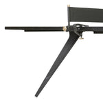 Dual-function fun is the star of this ping pong table from District Eight. Its light minimalist design channels industrial features like an oak plane top, cast iron legs and a leather sling net attached with steel clamps, which can be easily removed to become a dining table that seats 12. Amethyst Home provides interior design, new home construction design consulting, vintage area rugs, and lighting in the Los Angeles metro area.