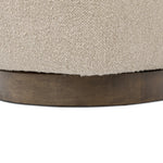 Featuring Dottie Berber Oatmeal Swivel Chair by Four Hands at Amethyst Home. Experience the perfect balance of style and comfort with our Dottie Berber Oatmeal Swivel Chair. Its unique swivel feature allows for easy movement and the oatmeal-colored berber fabric adds warmth and texture to any room.
Overall Dimensions: 33.75" L x 29.0 " W x 27.25" H
Materials: . Amethyst Home provides interior design, new home construction design consulting, vintage area rugs, and lighting in the Dallas metro area.