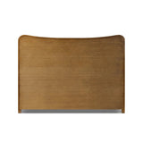 A heritage-inspired bed features soft curves and intricate carving along a rustic oak frame. A light, linen-upholstered headboard brings a touch a warmth to bedroom styling. Performance fabrics are specially created to withstand spills, stains, high traffic and wear, ensuring long-term comfort and unmatched durability Amethyst Home provides interior design, new home construction design consulting, vintage area rugs, and lighting in the Los Angeles metro area.