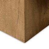 Featuring Elbert Rustic Oak Veneer Console Table by Four Hands at Amethyst Home. Natural beauty taking shape. A block-style pedestal base cradles a beam-like tabletop, all made from thick, light-finished oak veneer with oyster-cut ash accents.Overall Dimensions: 78.75"w x 17.75"d x 29.50"hWeight : 127.10 lbsMaterials : Thick Oak Veneer, Ash Oyster Veneer. Amethyst Home provides interior design, new home construction design consulting, vintage area rugs, and lighting in the Omaha metro area.