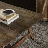 Featuring Elio Burnt Bleached Oak Small Coffee Table by Four Hands at Amethyst Home. Center your living space with a Wabi Sabi-inspired coffee table. Crafted from burnt bleached oak with a trellis base and wide plank top, this artisanal piece embraces the natural cracks and graining reflective of organic materials to bring a beautiful, character-rich look . Amethyst Home provides interior design, new home construction design consulting, vintage area rugs, and lighting in the Scottsdale metro area.