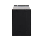 Featuring Etro Black Wash Poplar Media Console by Four Hands at Amethyst Home. Inspired by retro European design, a character-rich media console is made from black-finished poplar, with mortise and tenon joinery spanning its sides. Door pulls of top-grain leather add a textural finishing touch, while three rear cutouts keep cords out of sight.Overall Dimen. Amethyst Home provides interior design, new home construction design consulting, vintage area rugs, and lighting in the Scottsdale metro area.