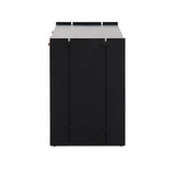 Featuring Etro Black Wash Poplar Media Console by Four Hands at Amethyst Home. Inspired by retro European design, a character-rich media console is made from black-finished poplar, with mortise and tenon joinery spanning its sides. Door pulls of top-grain leather add a textural finishing touch, while three rear cutouts keep cords out of sight.Overall Dimen. Amethyst Home provides interior design, new home construction design consulting, vintage area rugs, and lighting in the Scottsdale metro area.