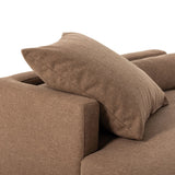 Featuring Everly Antwerp Cafe Tete A Tete Chaise by Four Hands at Amethyst Home. Classic goes contemporary. A cocoa-finished parawood base supports low, deep seating of performance-grade upholstery. Designed with track arms on both ends for a clean touch. Performance fabrics are specially created to withstand spills, stains, high traffic and wear, ensurin. Amethyst Home provides interior design, new home construction design consulting, vintage area rugs, and lighting in the Los Angeles metro area.