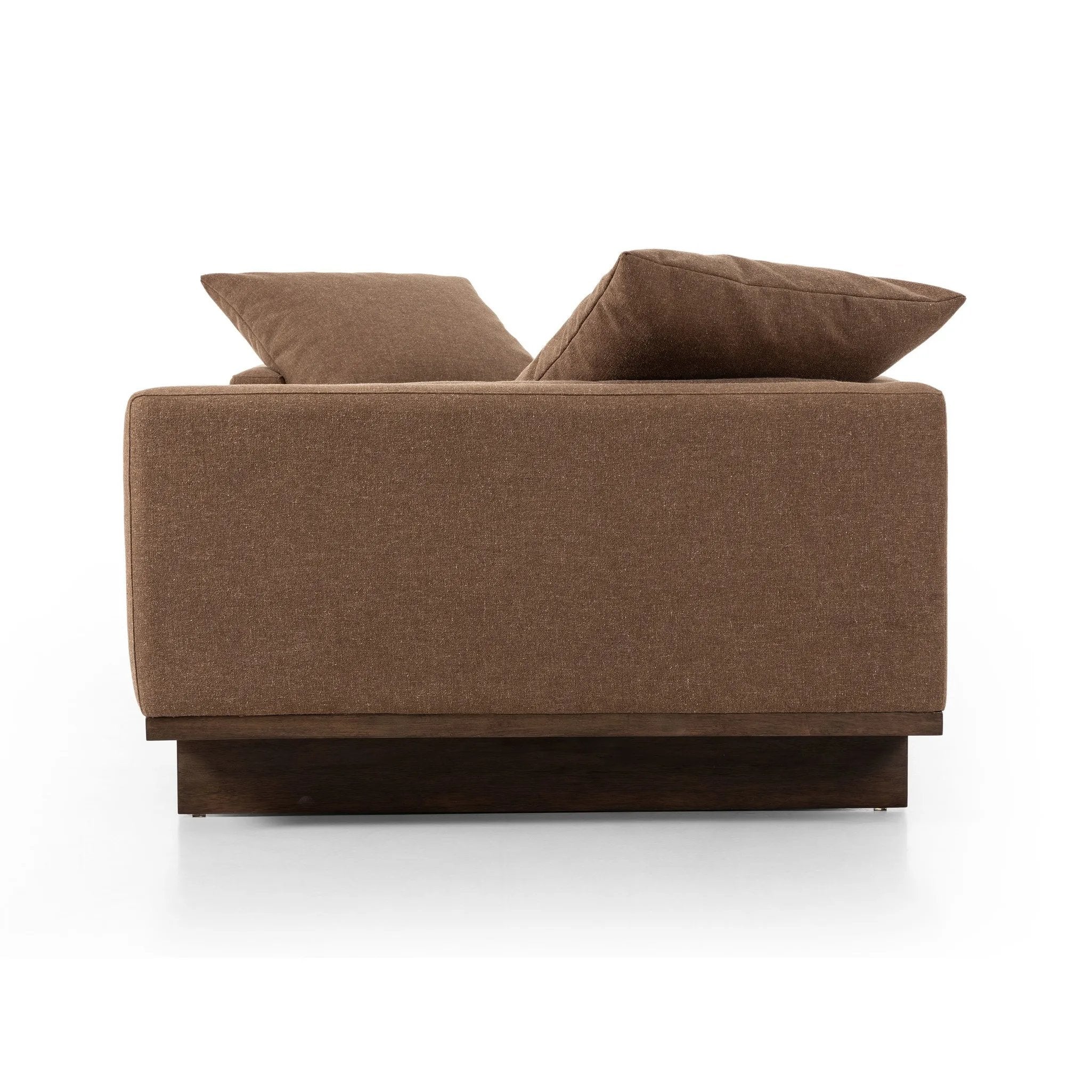 Featuring Everly Antwerp Cafe Tete A Tete Chaise by Four Hands at Amethyst Home. Classic goes contemporary. A cocoa-finished parawood base supports low, deep seating of performance-grade upholstery. Designed with track arms on both ends for a clean touch. Performance fabrics are specially created to withstand spills, stains, high traffic and wear, ensuring . Amethyst Home provides interior design, new home construction design consulting, vintage area rugs, and lighting in the Park City metro area.