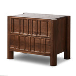 Featuring Ezri Cocoa Oak Nightstand by Four Hands at Amethyst Home. Cocoa-finished oak, organic carving and cylinder legs craft a primitive look, while wood's varying grain colors bring unique character to each piece.
32.00"w x 20.00"d x 25.00"h
Collection: AidenColors: Cocoa OakMaterials: Solid Oak, Oak VeneerWeight: 90.83 lbs. Amethyst Home provides interior design, new home construction design consulting, vintage area rugs, and lighting in the Des Moines metro area.