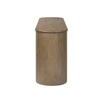 Featuring Farrow Drifted Oak Veneer Console Table by Four Hands at Amethyst Home. A simple pill-shaped console table, refreshed with intriguing design details. Made from warm, light-finished oak, open lower shelving creates endless storage and styling options for your living or media room. Three drawers bring even more storage, while bullnose and relief detai. Amethyst Home provides interior design, new home construction design consulting, vintage area rugs, and lighting in the Houston metro area.