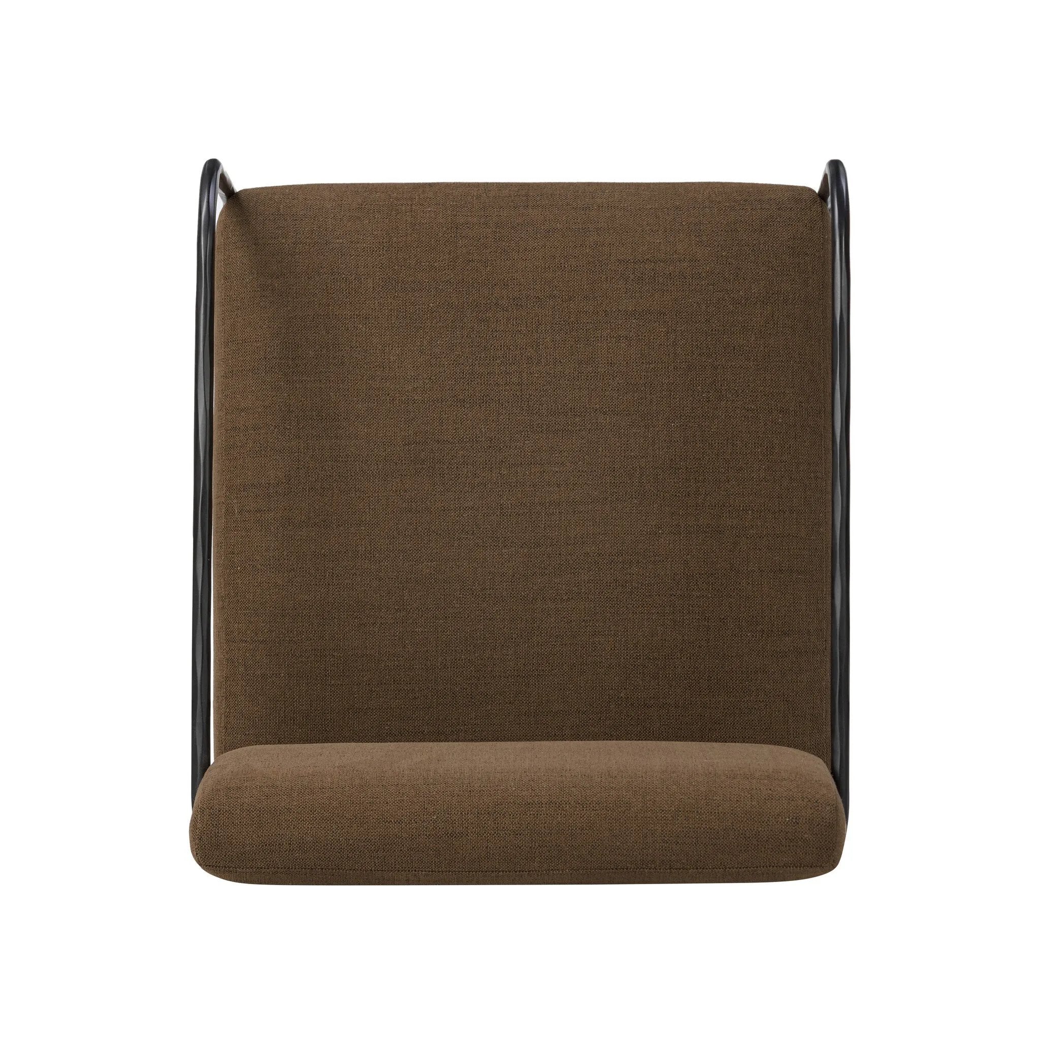 A dramatically slim frame of black hammered iron supports comfortable swivel seating upholstered in specialized performance fabric. Soft, easy to clean and free of PFAS, Crypton® performance fabric is specially engineered for protection against stains, moisture and odor Amethyst Home provides interior design, new home construction design consulting, vintage area rugs, and lighting in the Scottsdale metro area.