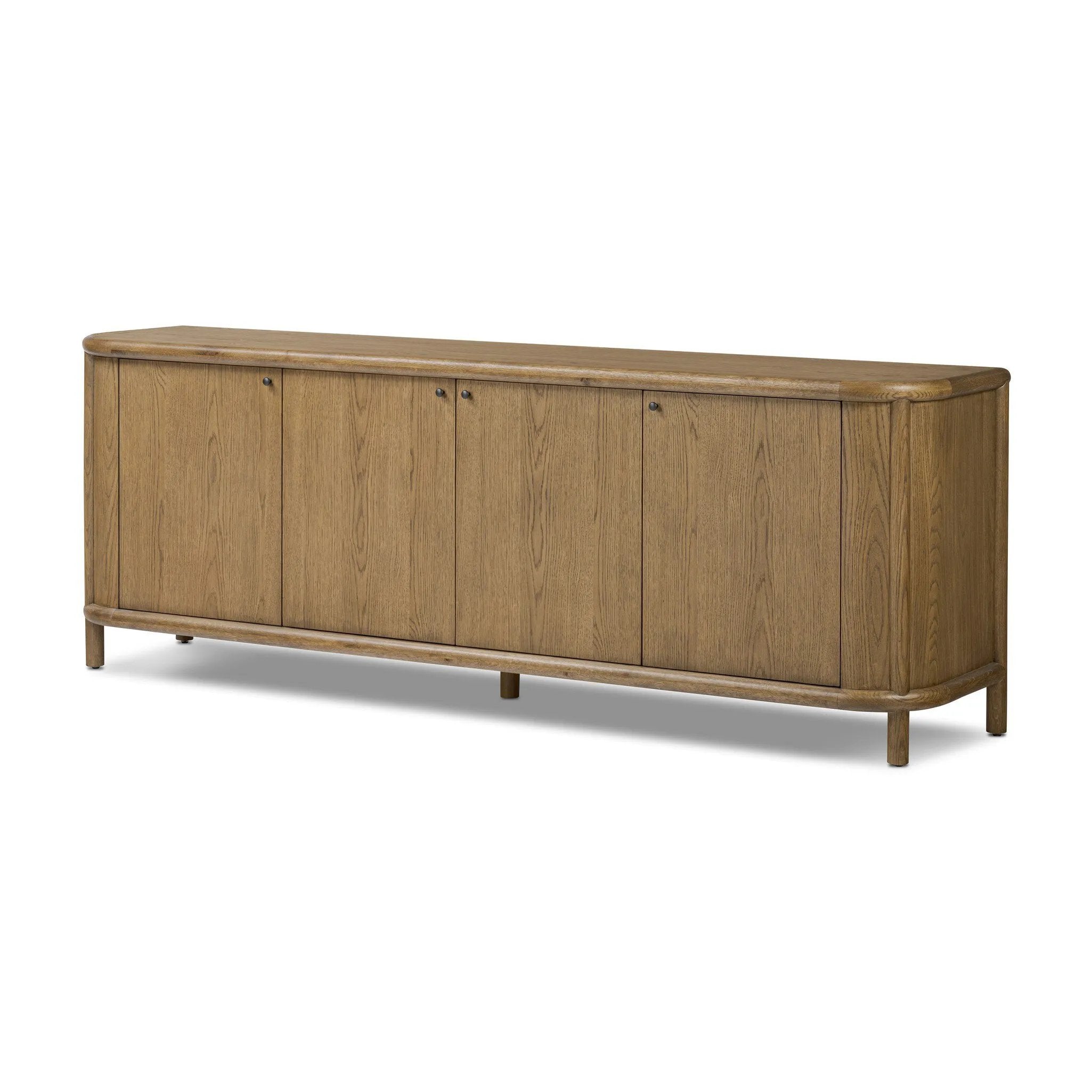 Featuring Florent Amber Oak Sideboard by Four Hands at Amethyst Home. The Florent Amber Oak Sideboard is a versatile and functional addition to any home. Crafted with high-quality materials, this sideboard provides ample storage space and a stylish aesthetic. Perfect for organizing your home and showcasing your personal style, this sideboard is a must-have f. Amethyst Home provides interior design, new home construction design consulting, vintage area rugs, and lighting in the Portland metro area.