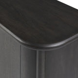 Large cylinder framework defines this oak sideboard with a warm oak finish. Curved lines add softness, while delicate hardware provides a visual contrast against the sideboard's substantial size Amethyst Home provides interior design, new home construction design consulting, vintage area rugs, and lighting in the Monterey metro area.